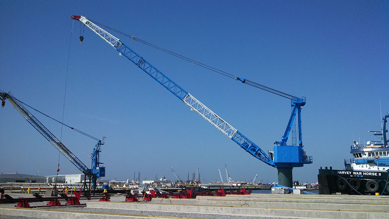 Strwythur Lattice Porth Teithio Boom Crane.jpg Lattice Structure Boom Traveling Portal Crane.jpg