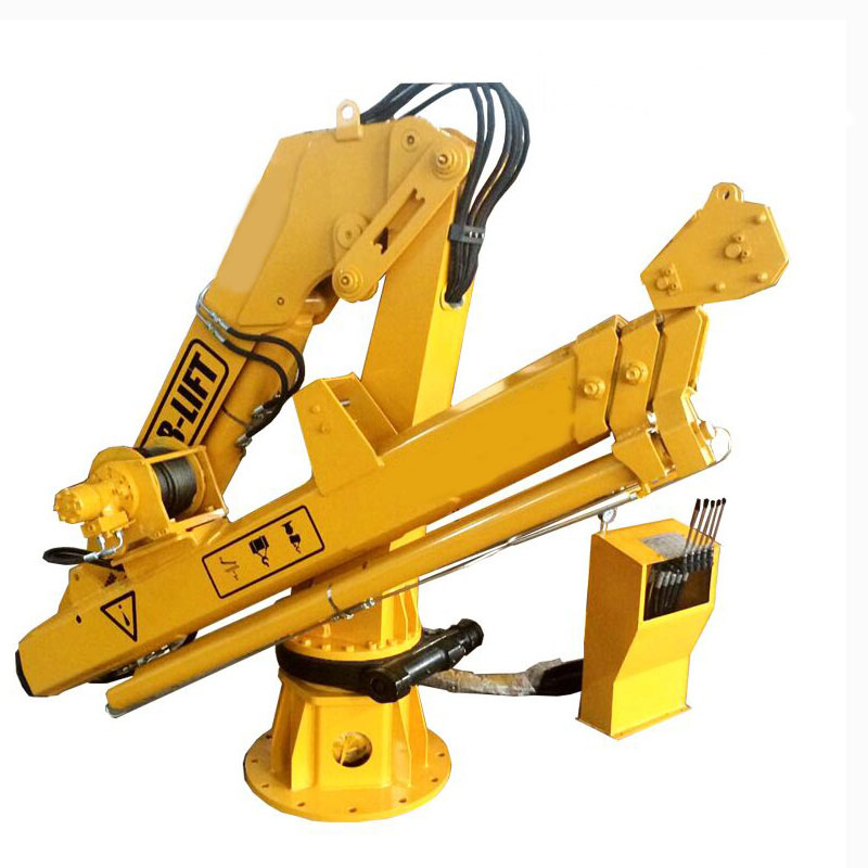 Dwr Morol Crane Clymu Clymog Plygog.jpg Folding Boom Crane Knuckle Boom Marine Deck Crane.jpg