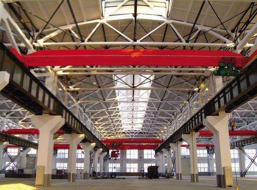 Crane Gorsaf Sengl Gwyrdd Sengl Ystafell Lowhead ar gyfer Saving Construction Cost.jpg Lowhead Room Single Girder Overhead Crane for Saving Construction Cost.jpg