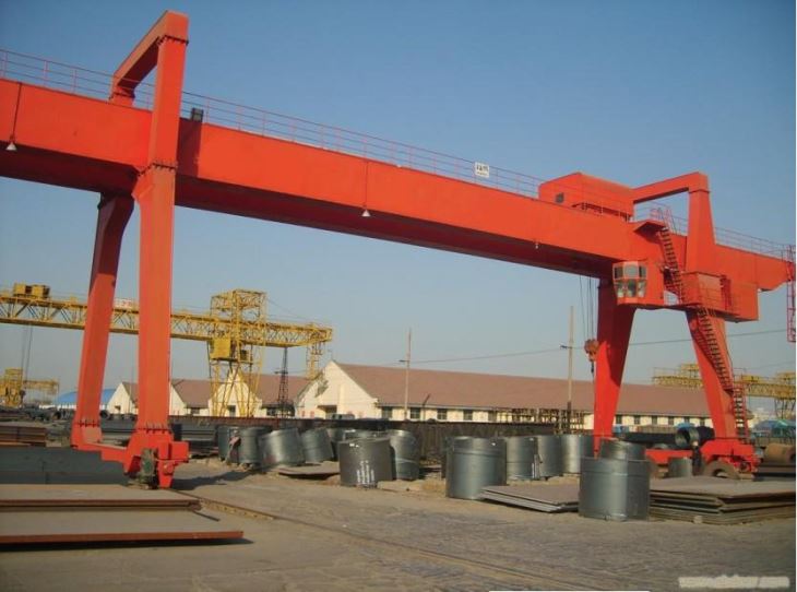 Gwyrdd Dwbl ar gyfer Trwythiad Trwm Trydan 80 Ton Gantry Crane