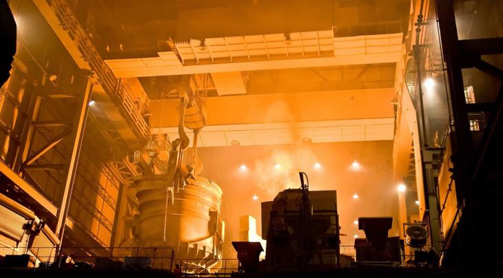 Dwbl Girder fwrw gorbenion Crane gyda bachyn